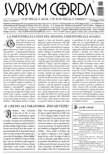 Sursum Corda Numero 9 del 22 maggio 2016