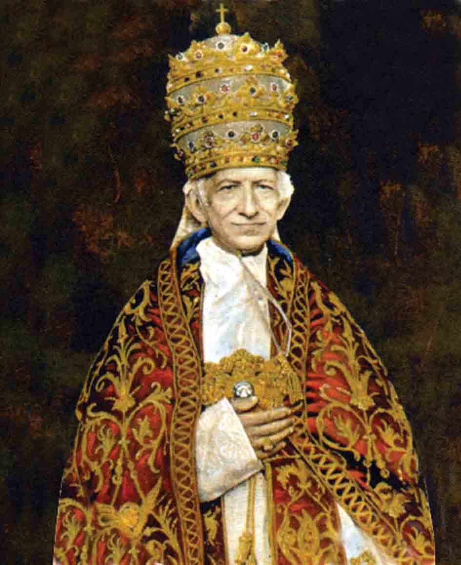 Papa Leone XIII con tiara